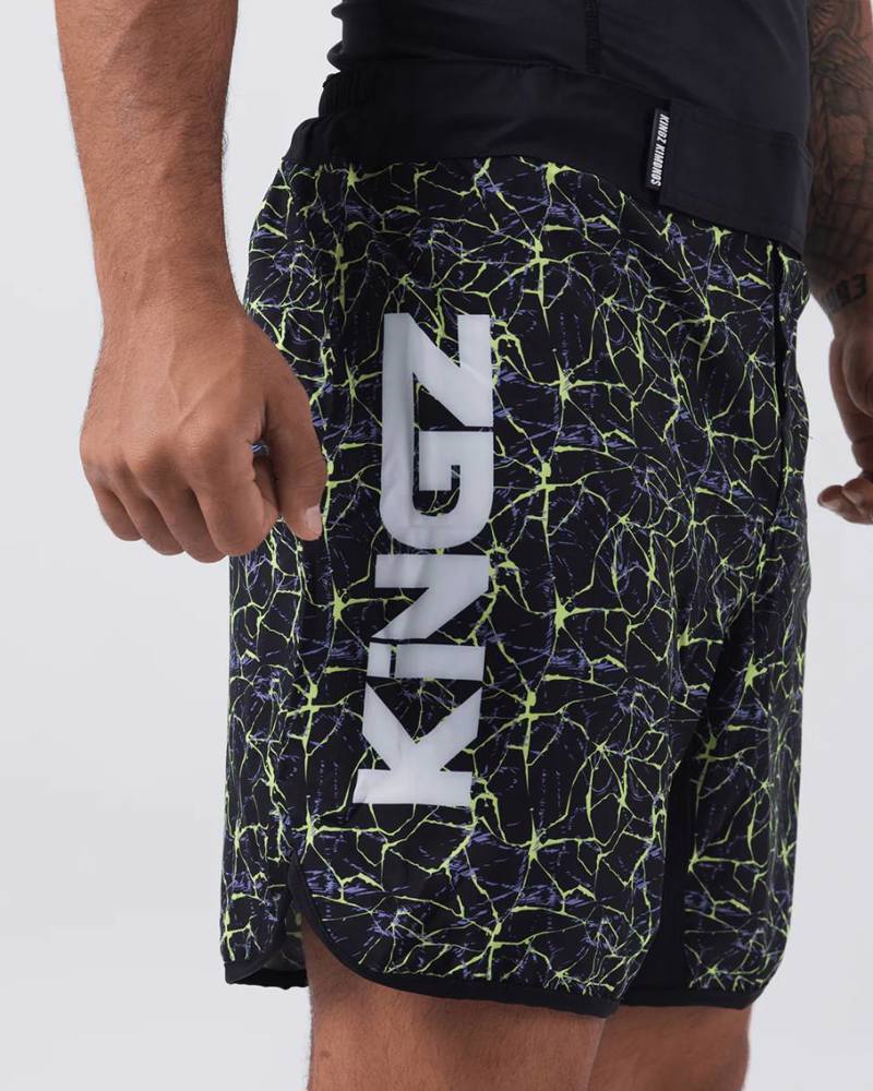 Kingz Lightning grappling shorts -black
